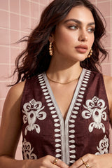 Chocolate Reya Waistcoat