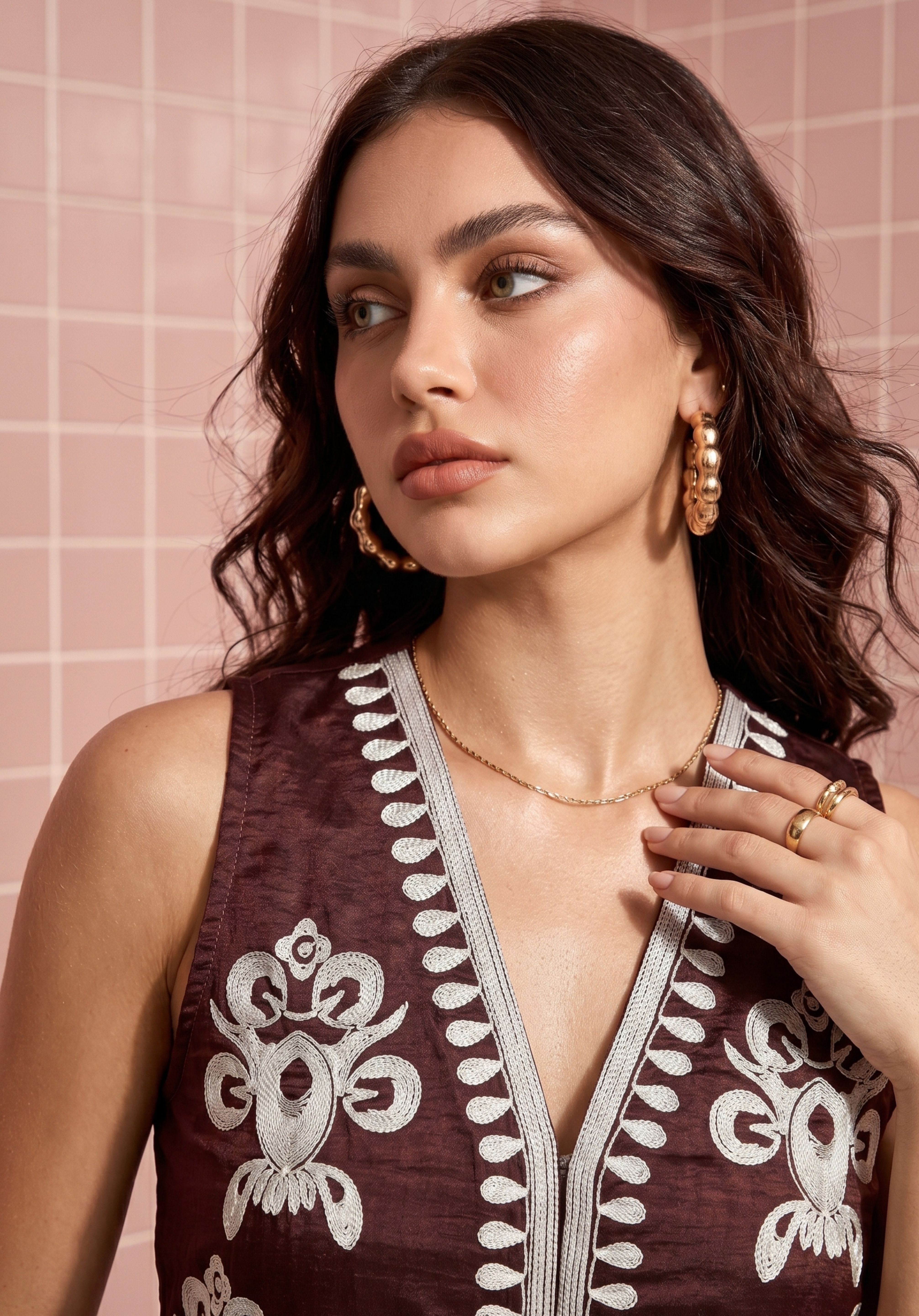 Chocolate Reya Waistcoat
