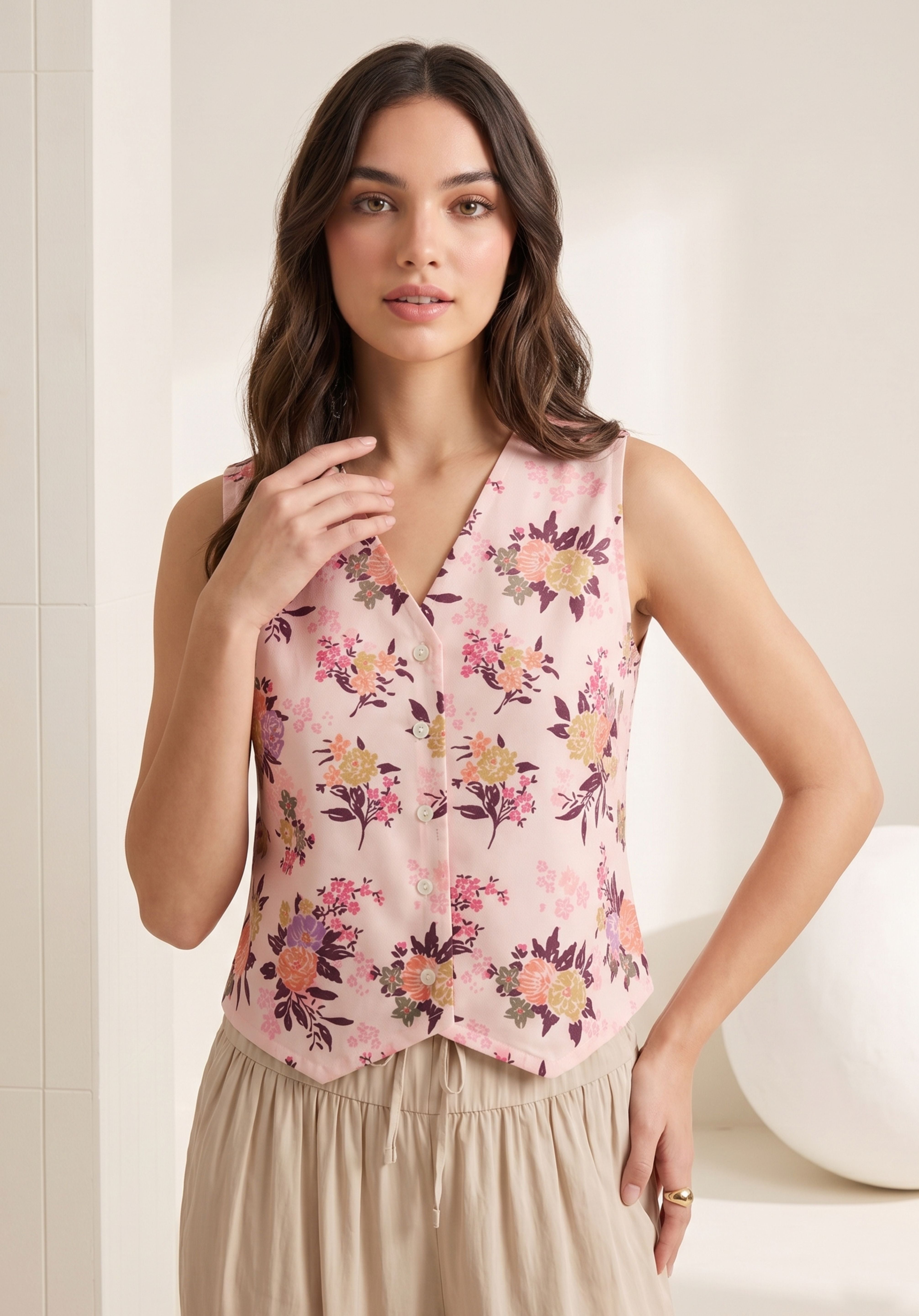 Blush Riva Waistcoat