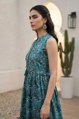 Teal Myra Dress