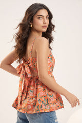 Orange Eshika Top