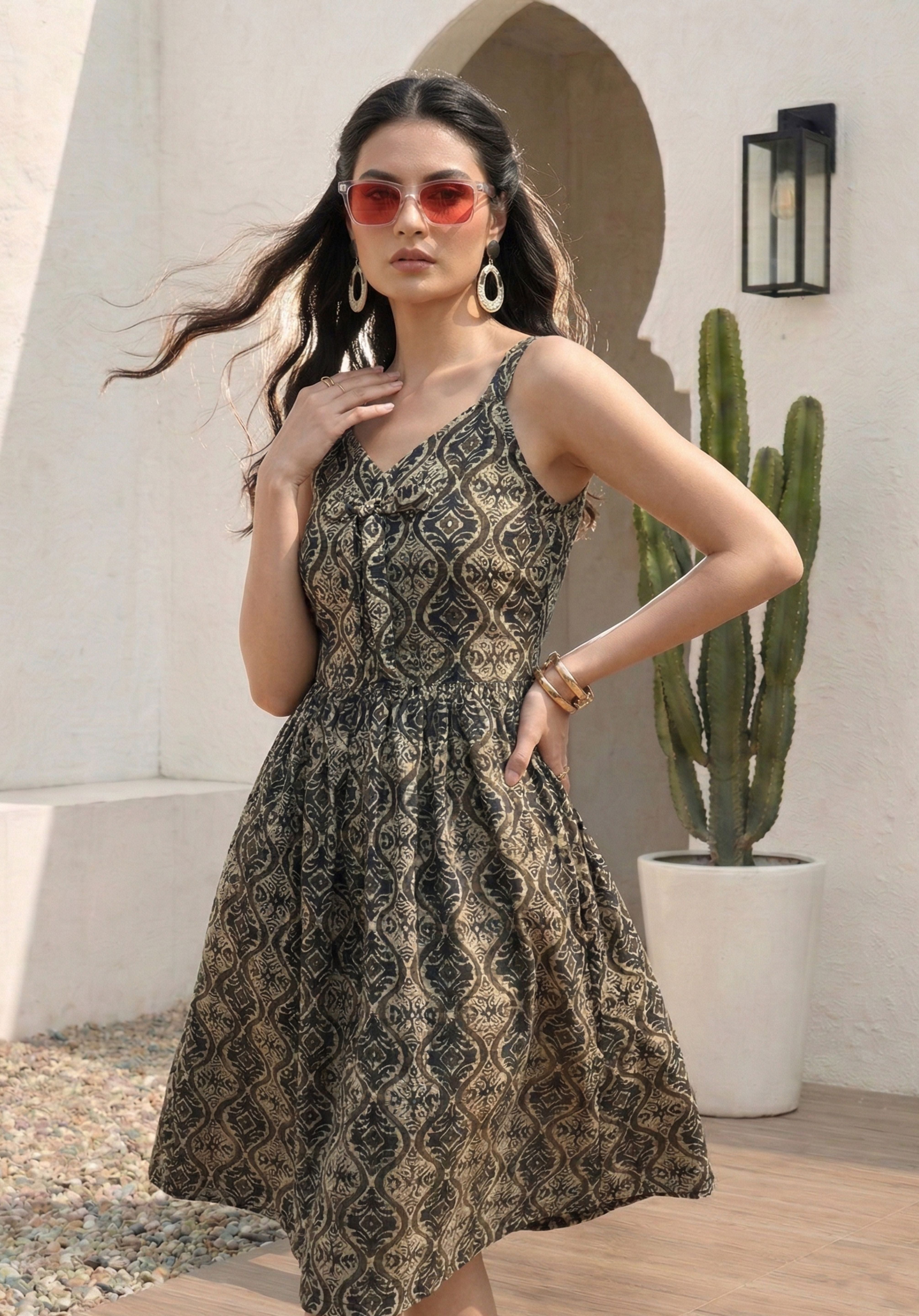Grey Vedika Dress