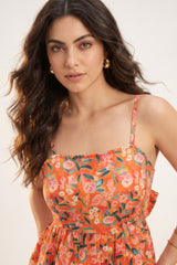 Orange Eshika Top