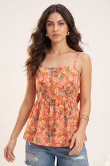 Orange Eshika Top