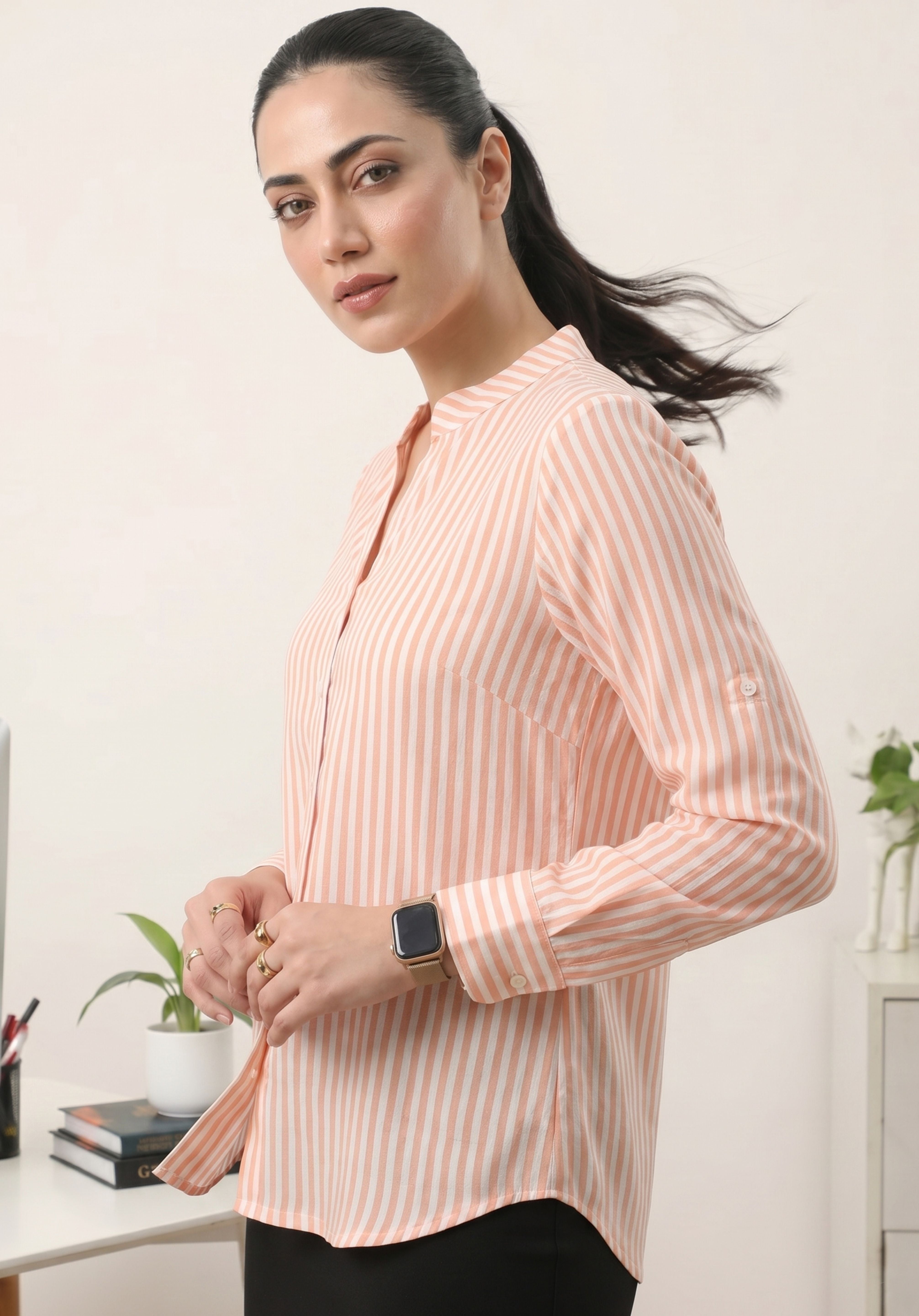 Peach Vedika Shirt