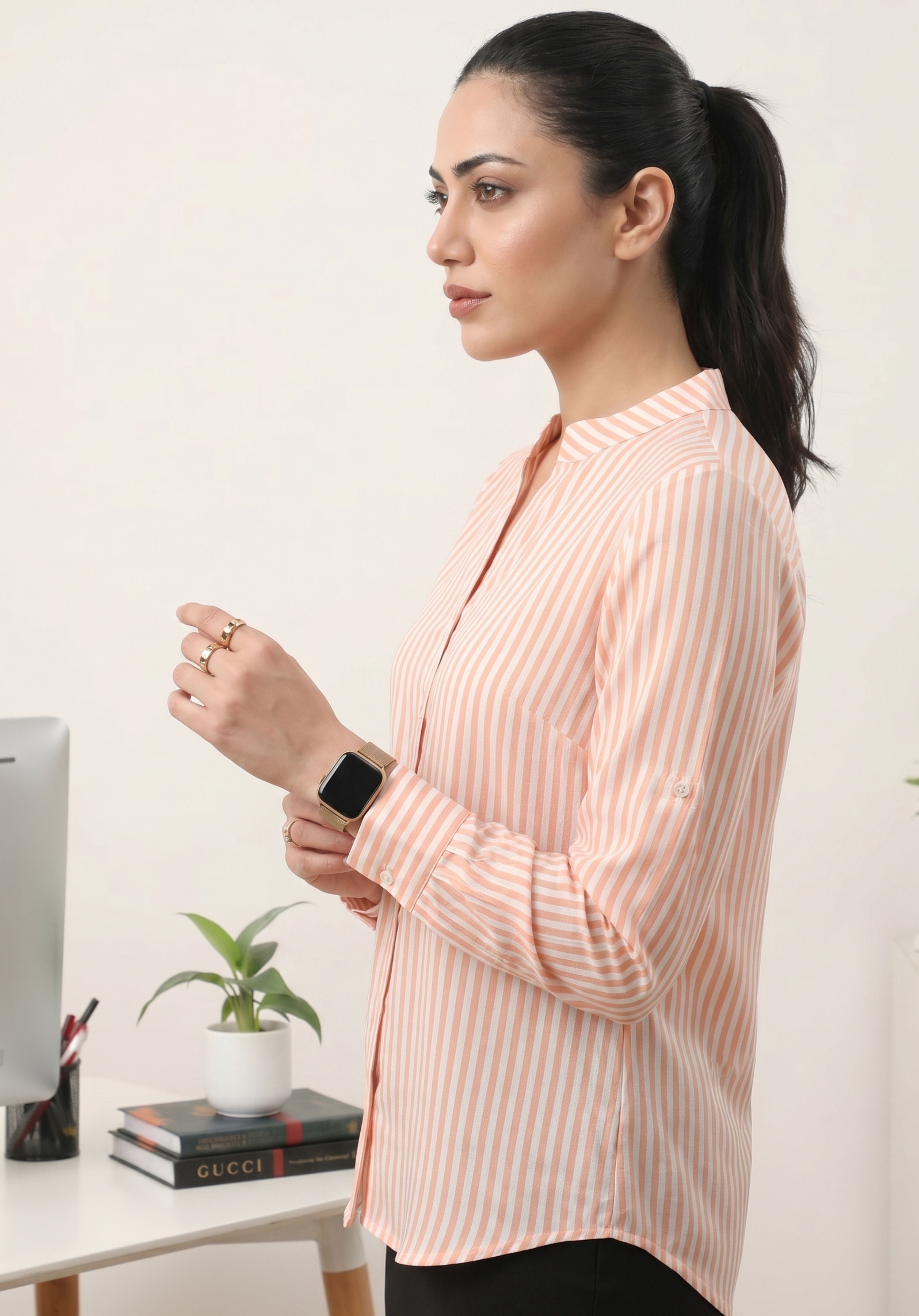 Peach Vedika Shirt