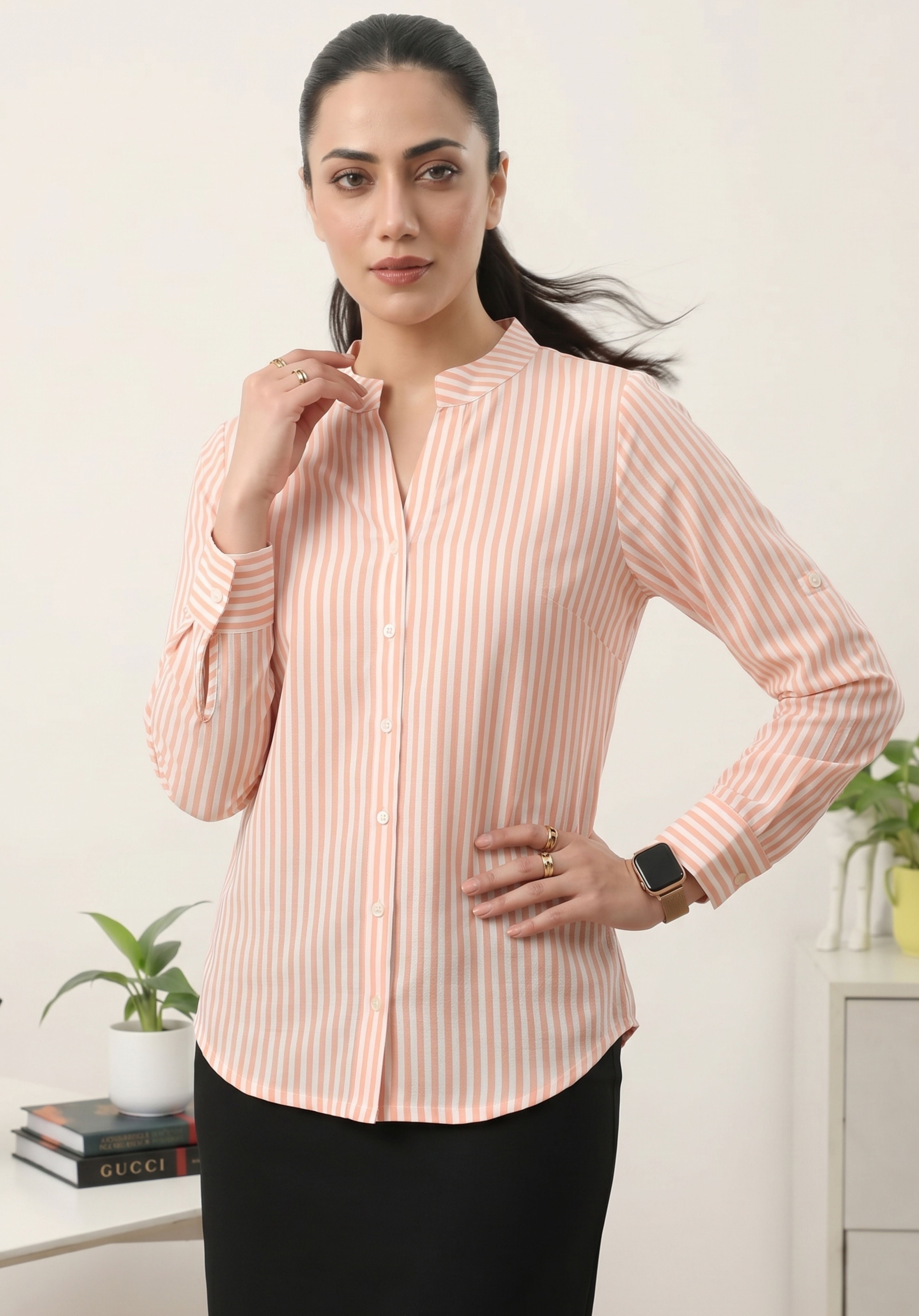 Peach Vedika Shirt