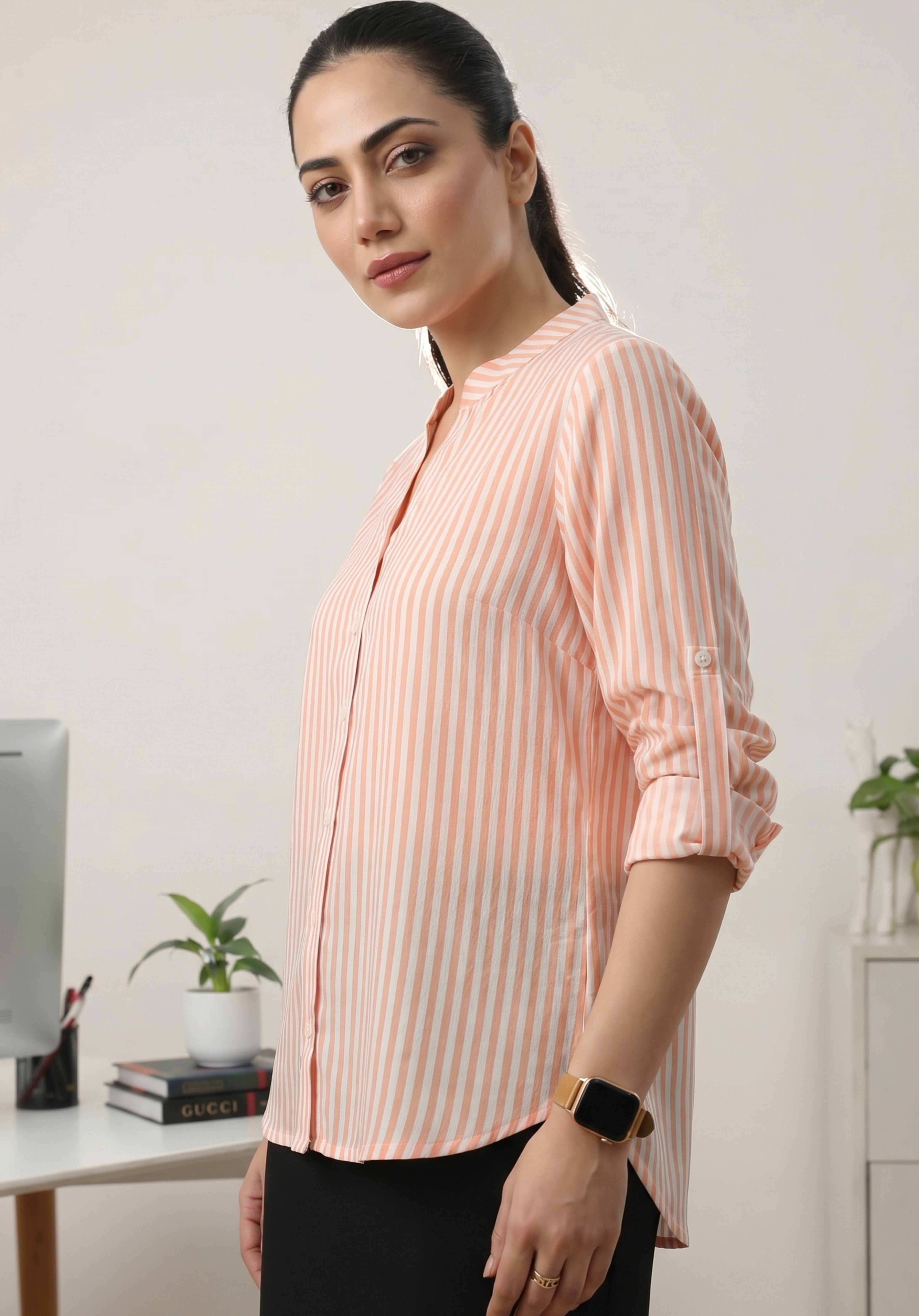 Peach Vedika Shirt