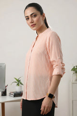 Peach Vedika Shirt