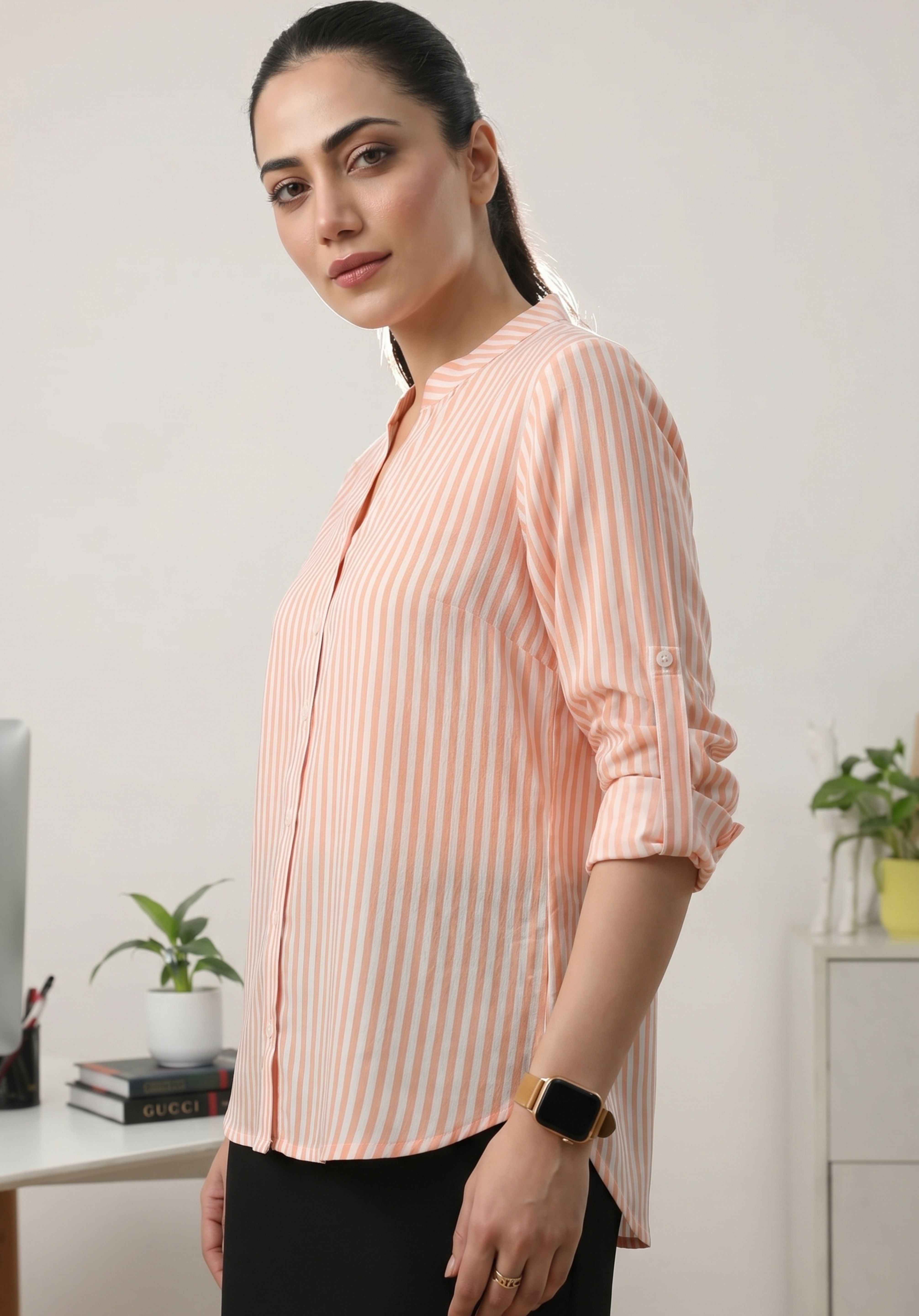 Peach Vedika Shirt