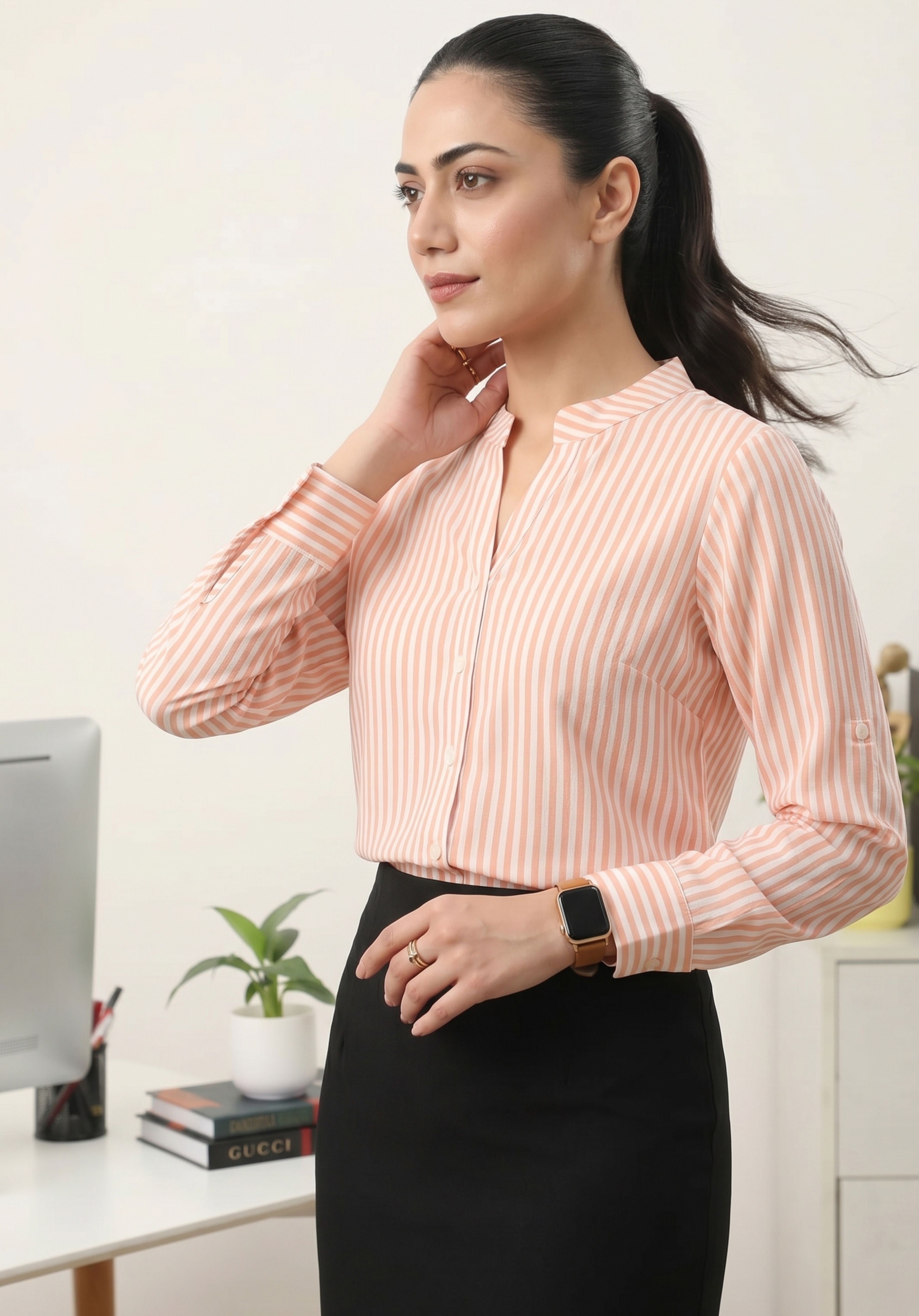 Peach Vedika Shirt