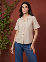 Beige Veda Top