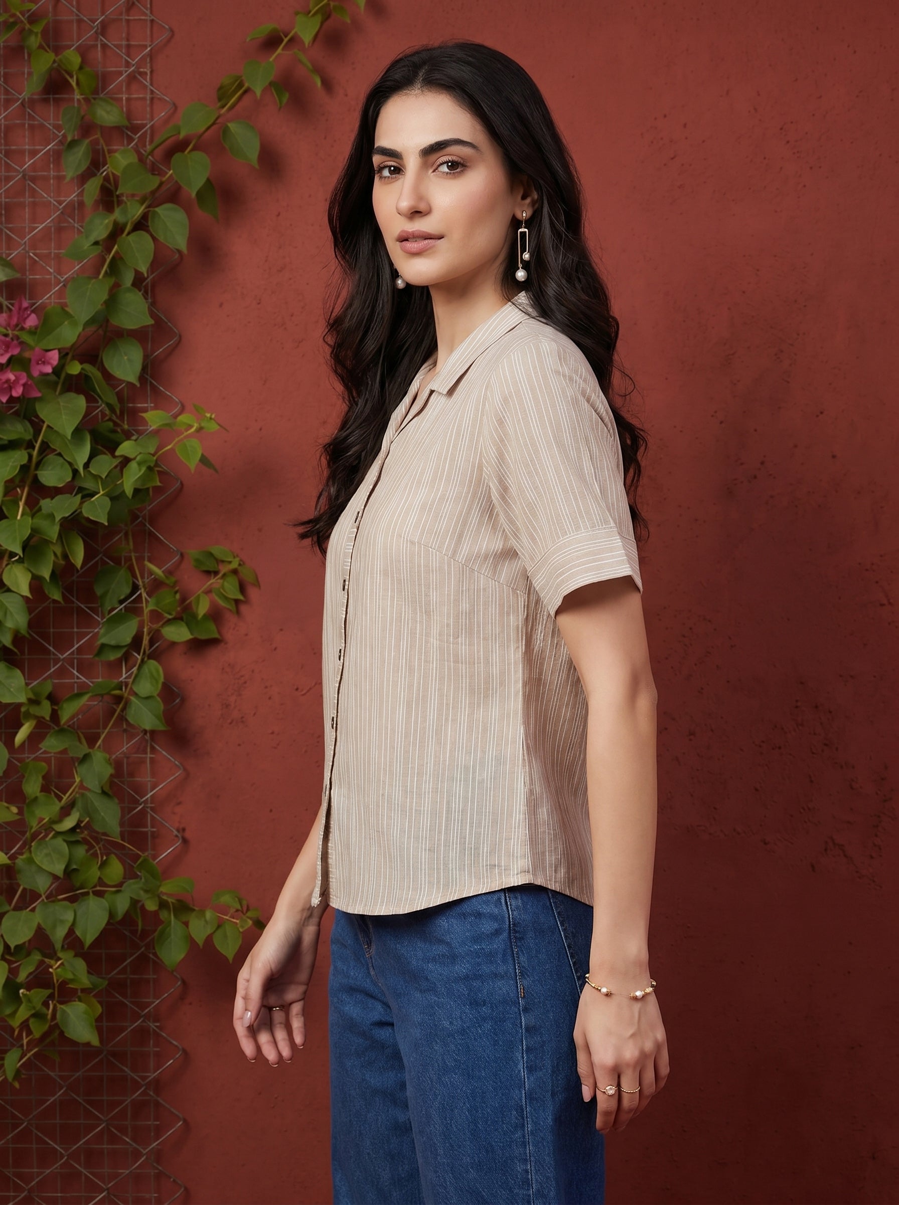 Beige Veda Top