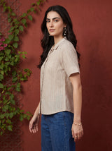 Beige Veda Top