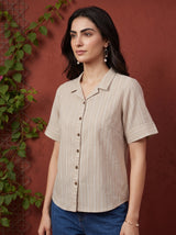 Beige Veda Top