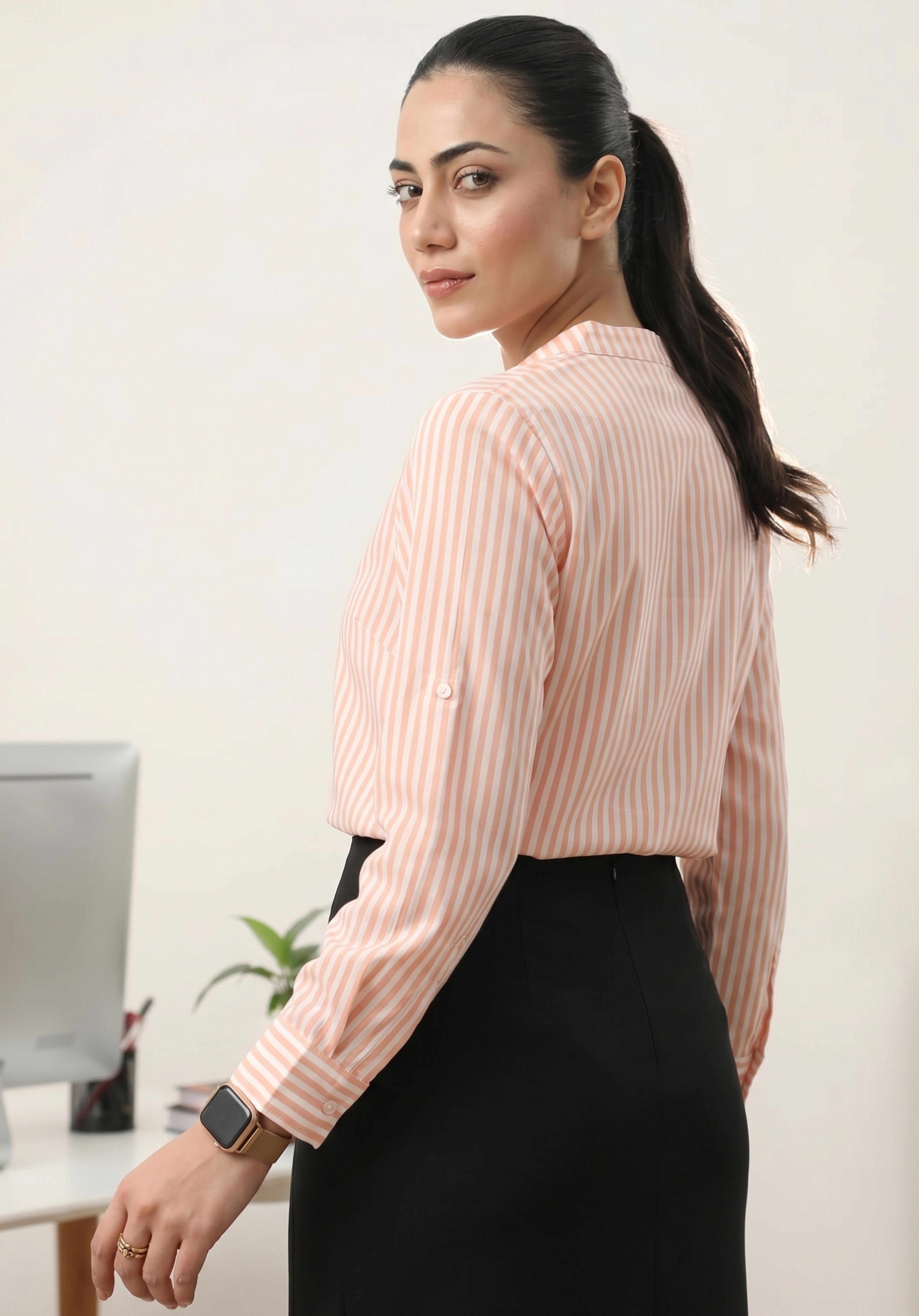 Peach Vedika Shirt