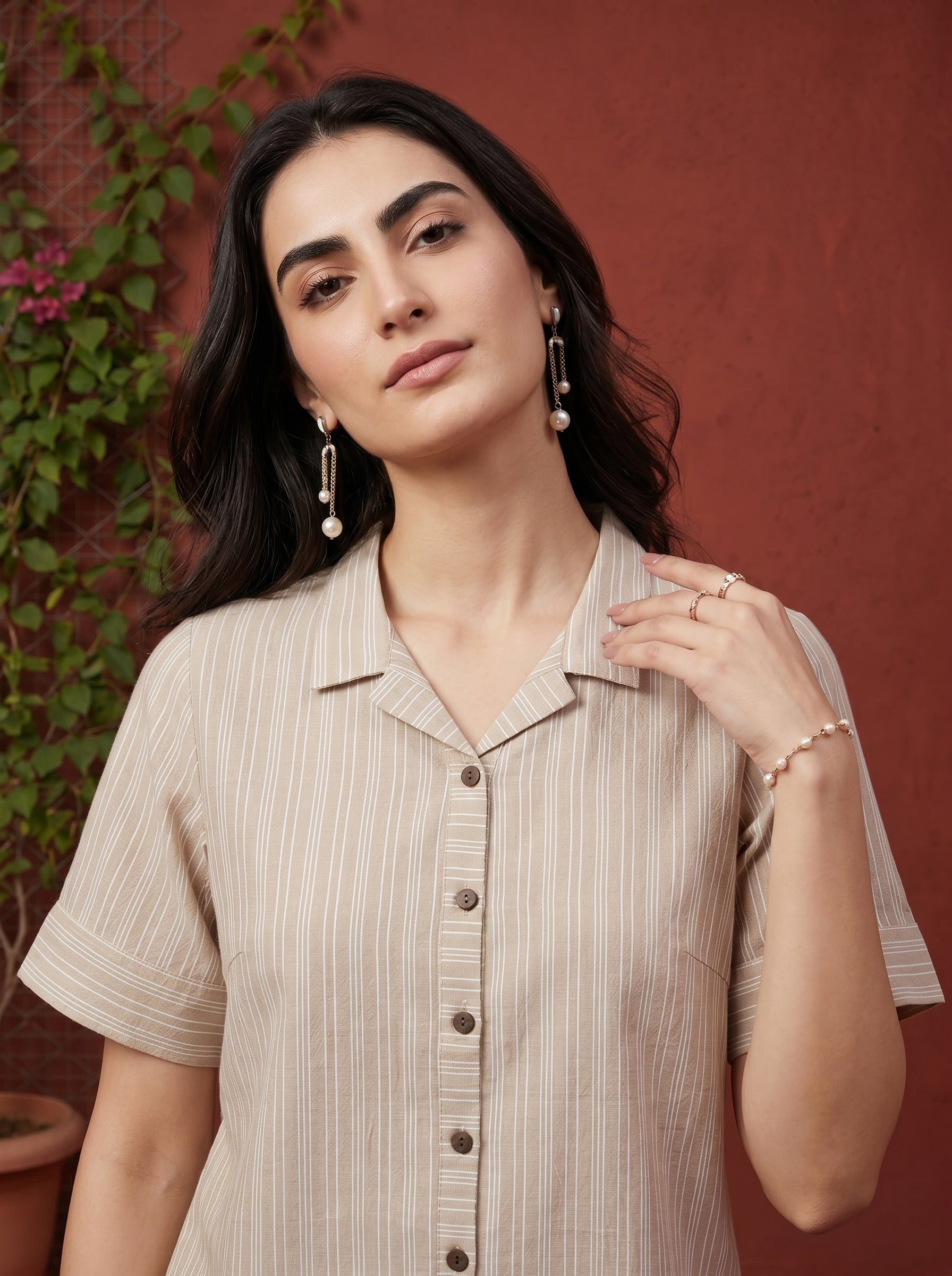 Beige Veda Top