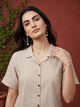 Beige Veda Top