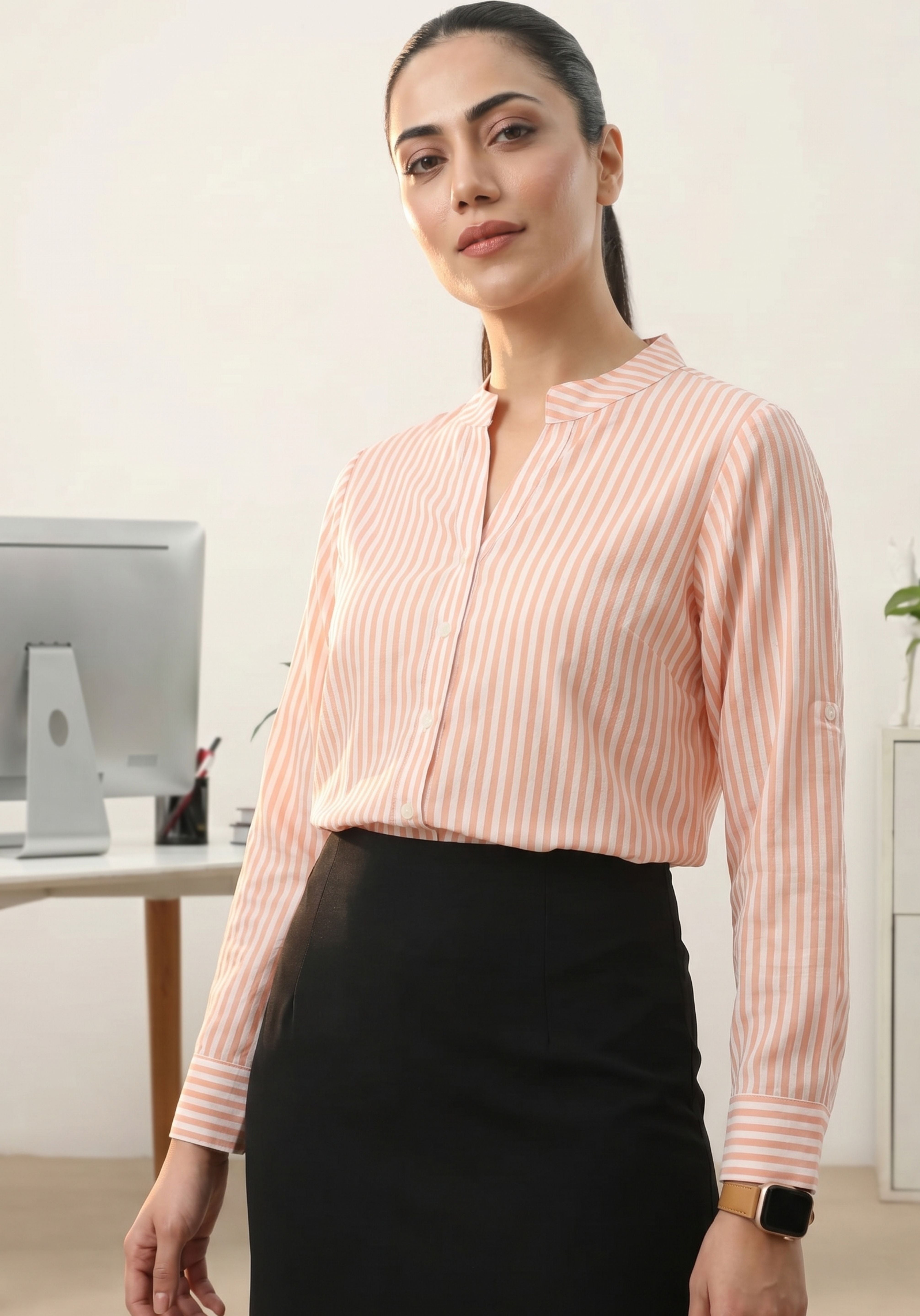 Peach Vedika Shirt