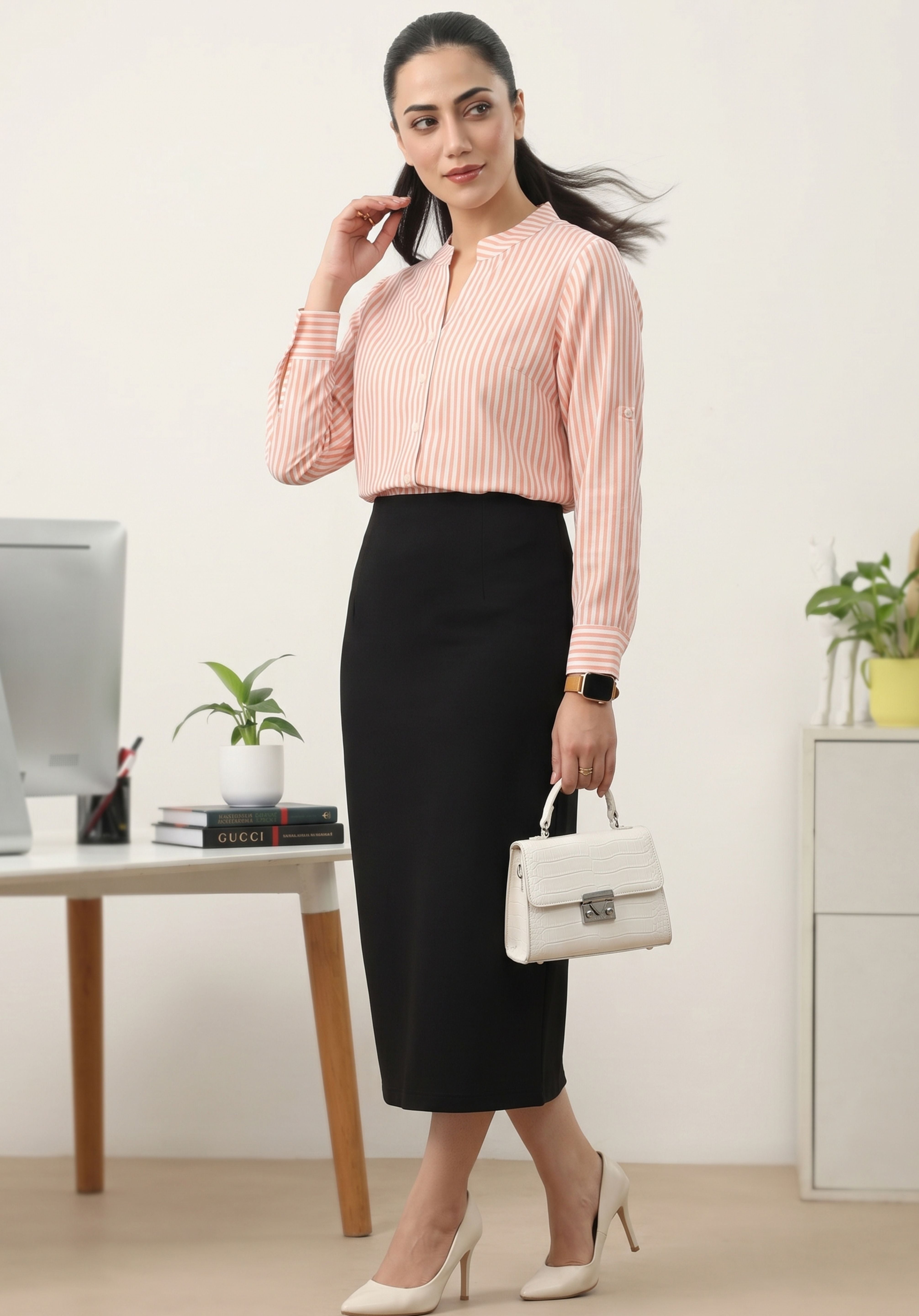 Peach Vedika Shirt