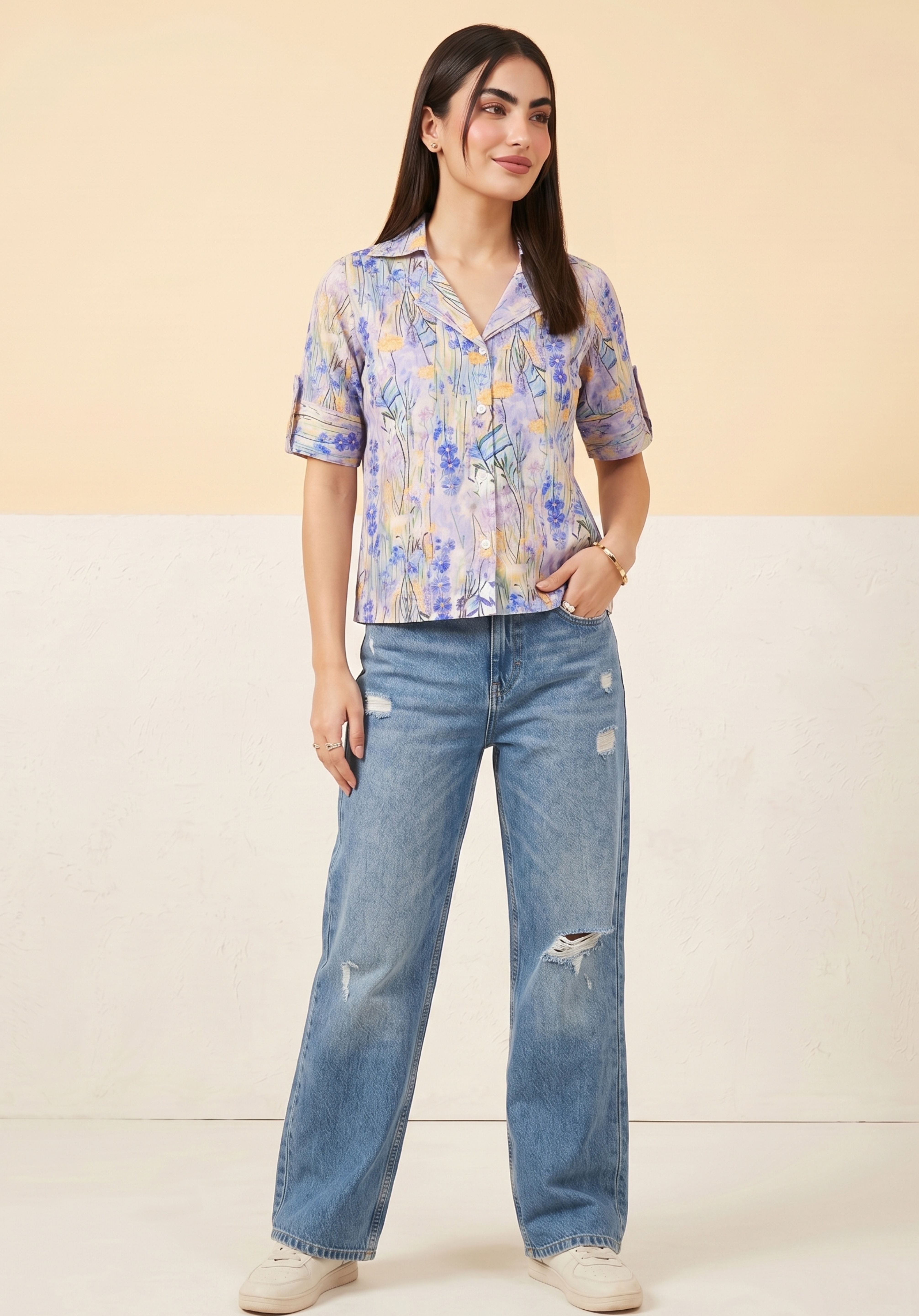 Lavender Eshani Shirt