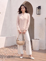 Peach Pinstripe Shirt