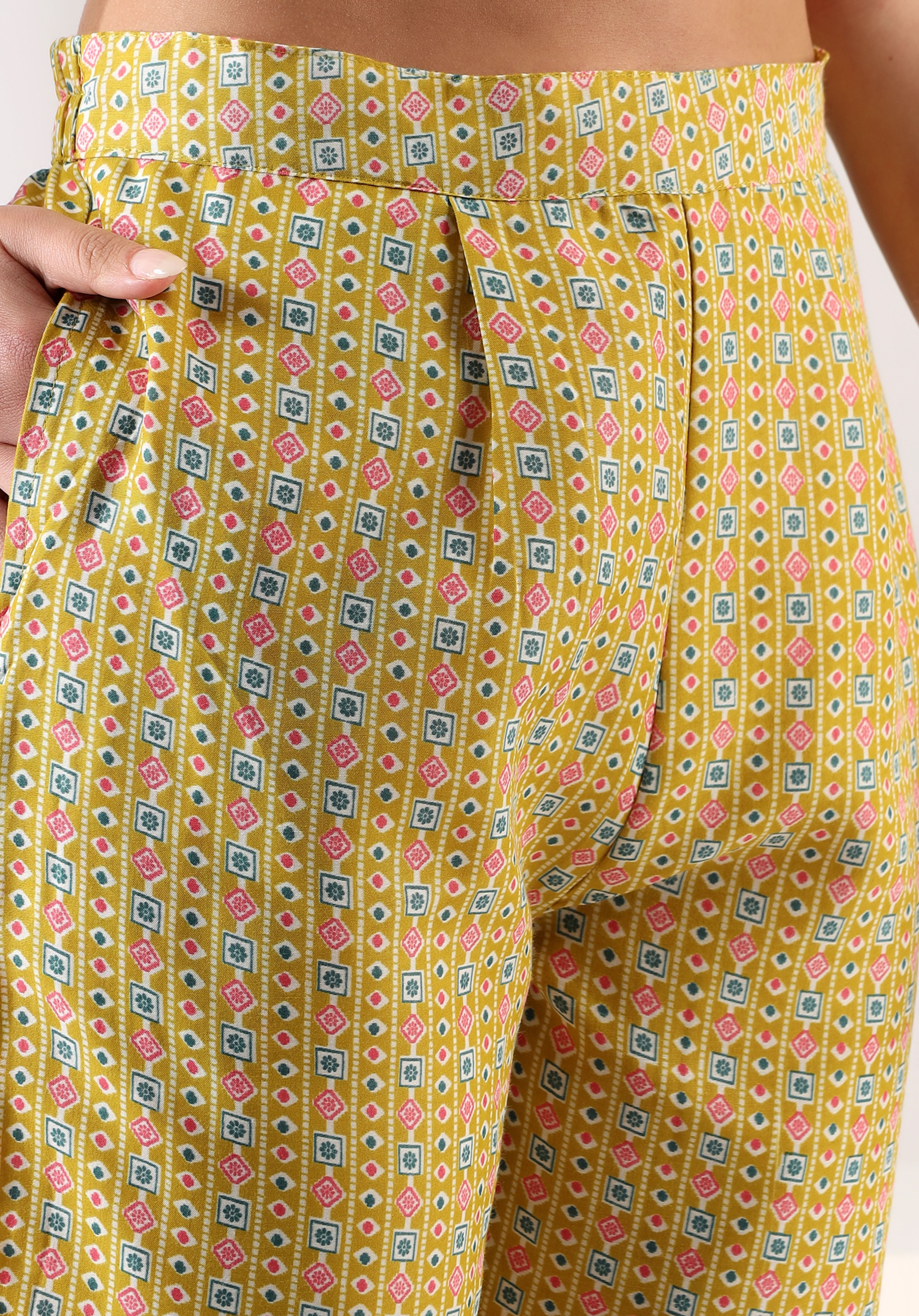 Basanti Peacock Suit Set