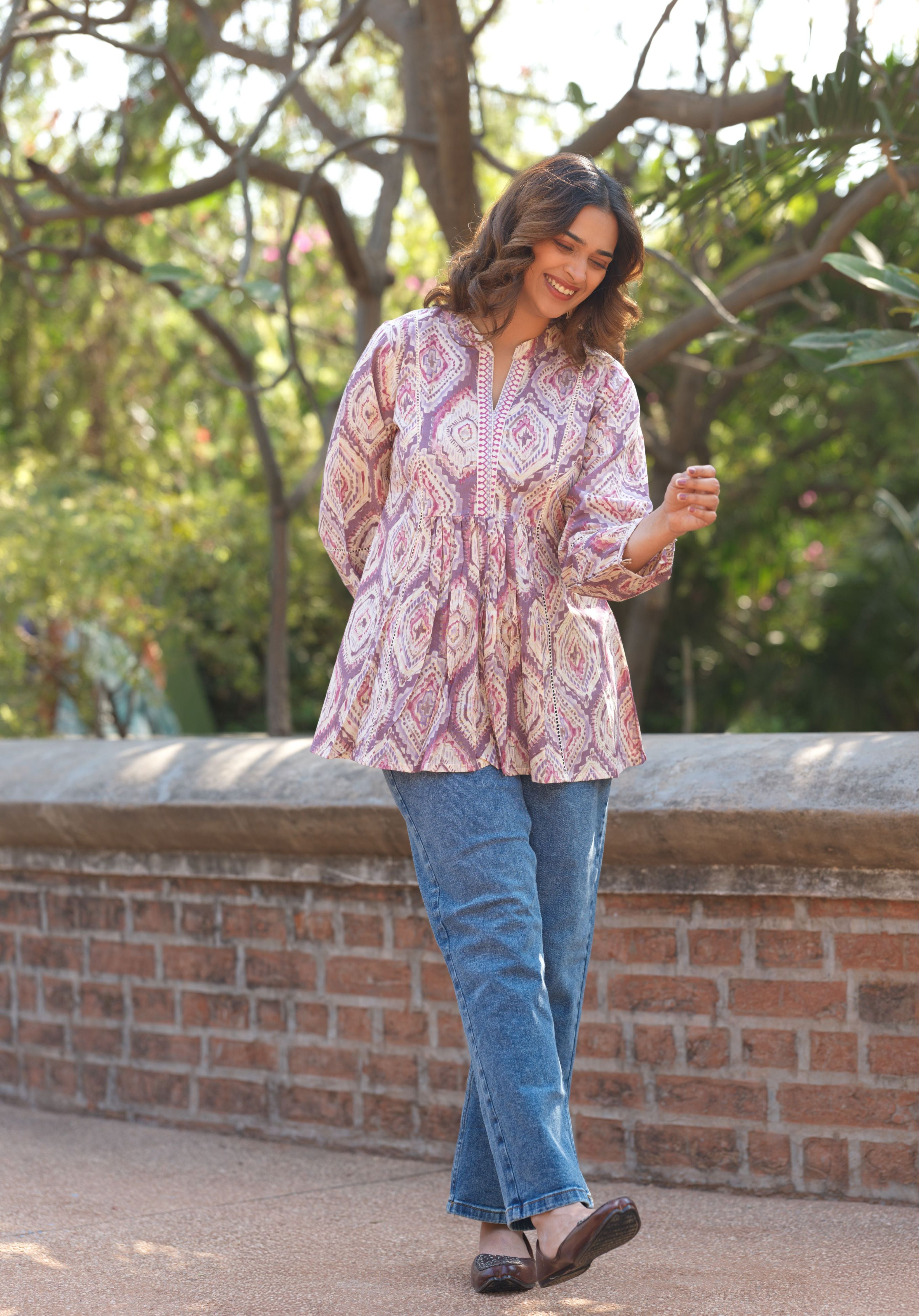 Lavender Navya Top