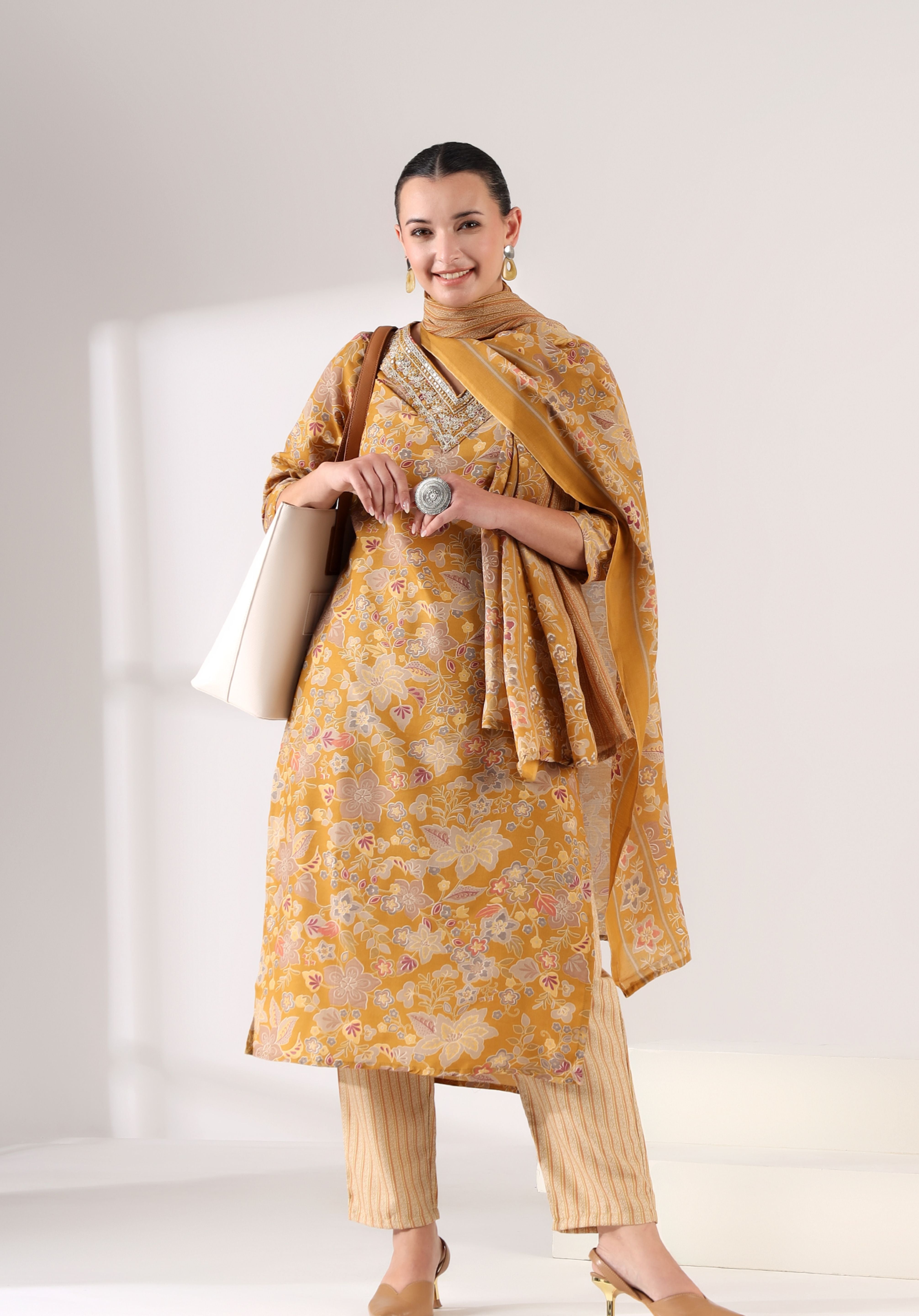 Basanti Bahaar Suit Set
