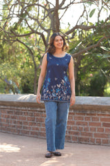 Navy Blue Ira Top