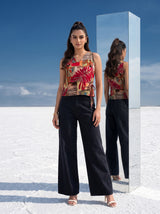 Tropic Oasis Wrap Top