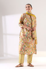 Basanti Peacock Suit Set