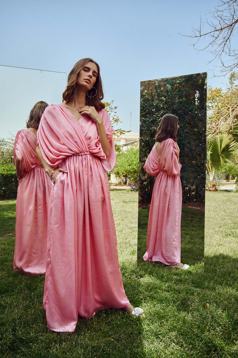 half length kaftan dress