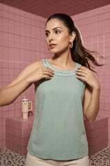 Sage Mihika Top