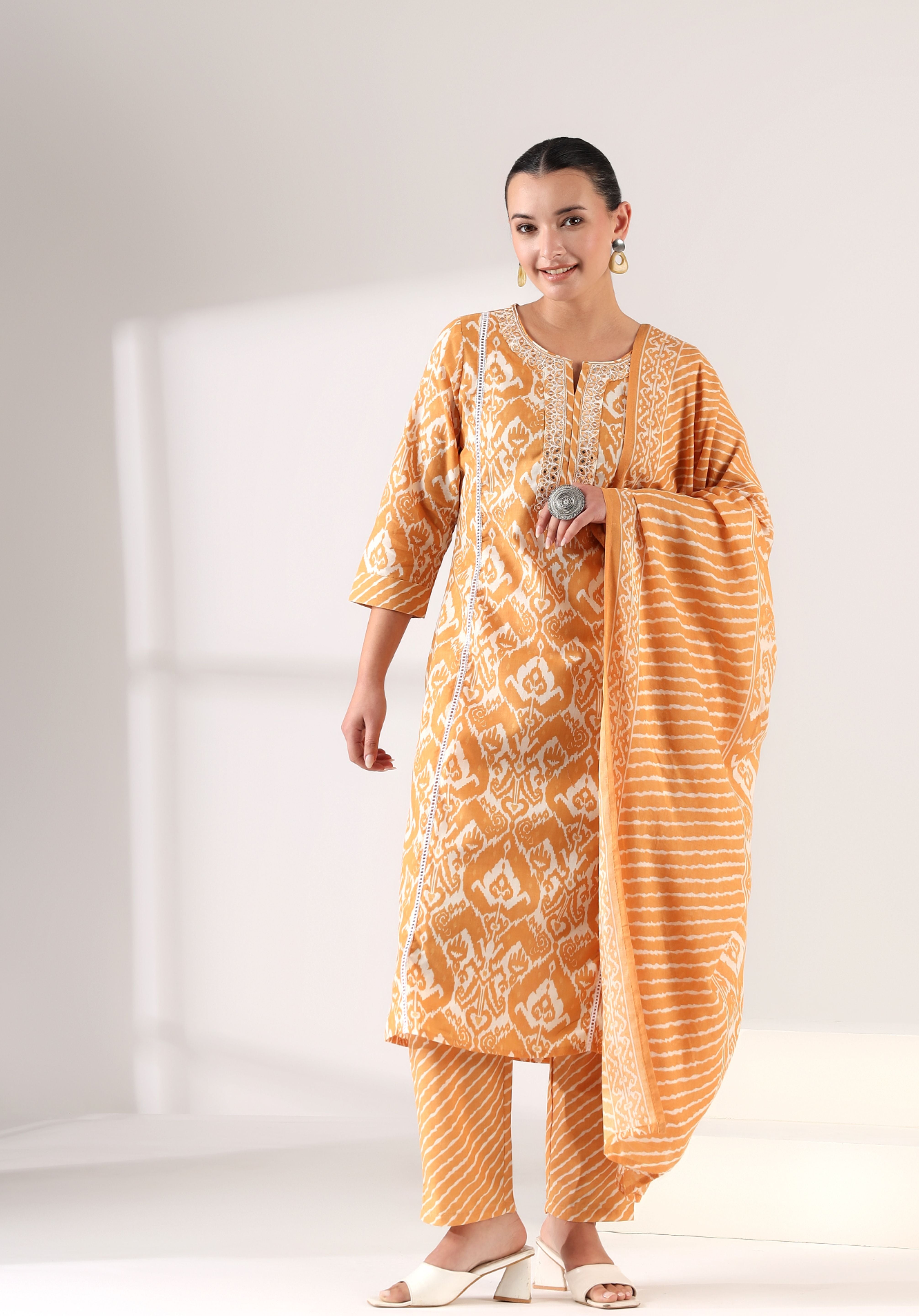 Pehli Kiran Ikat Suit Set