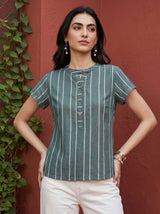 Teal Shanaya Top