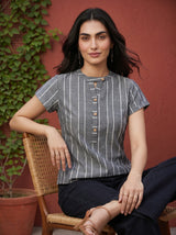 Grey Diya Top