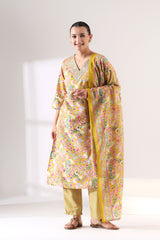 Basanti Peacock Suit Set