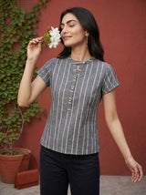 Grey Diya Top
