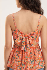 Orange Eshika Top