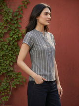 Grey Diya Top