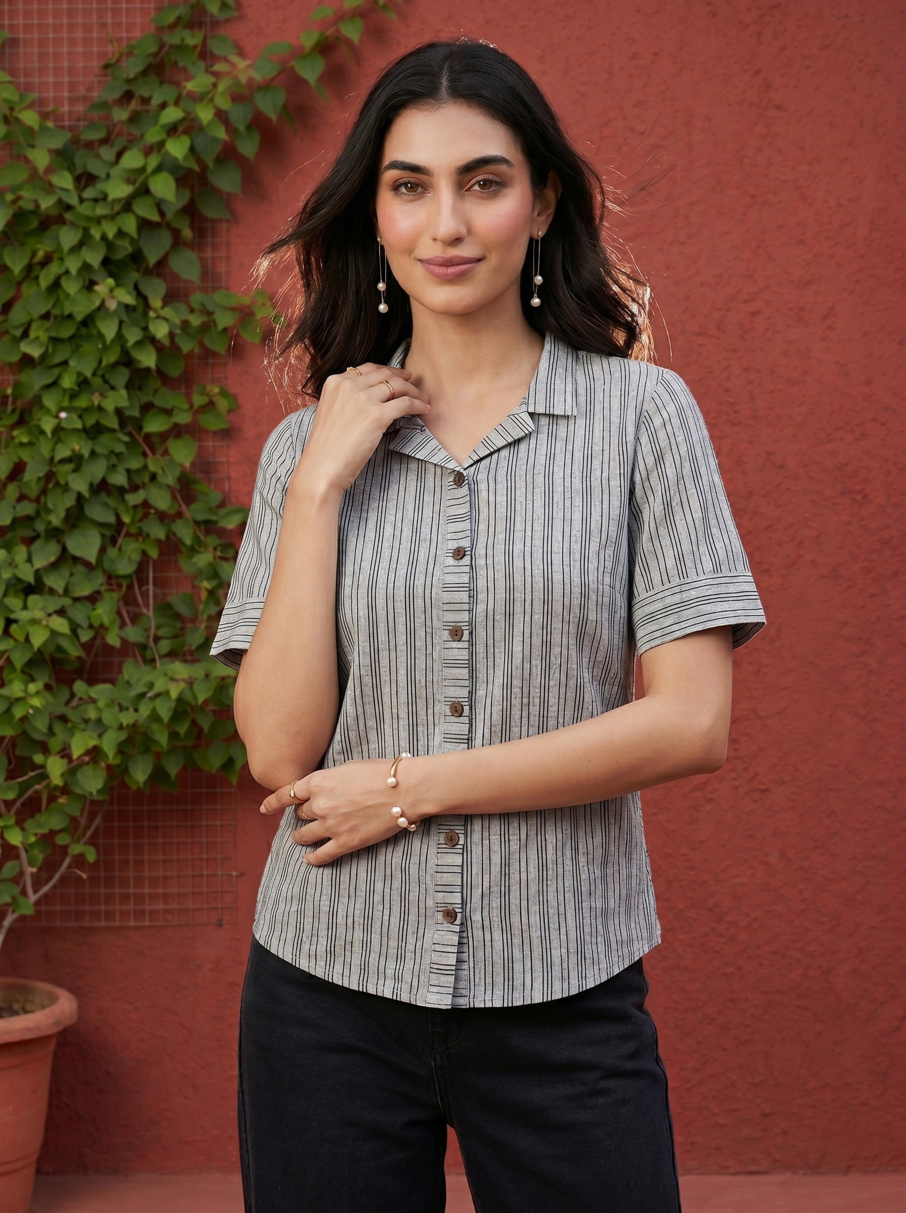 Grey Hazel Top