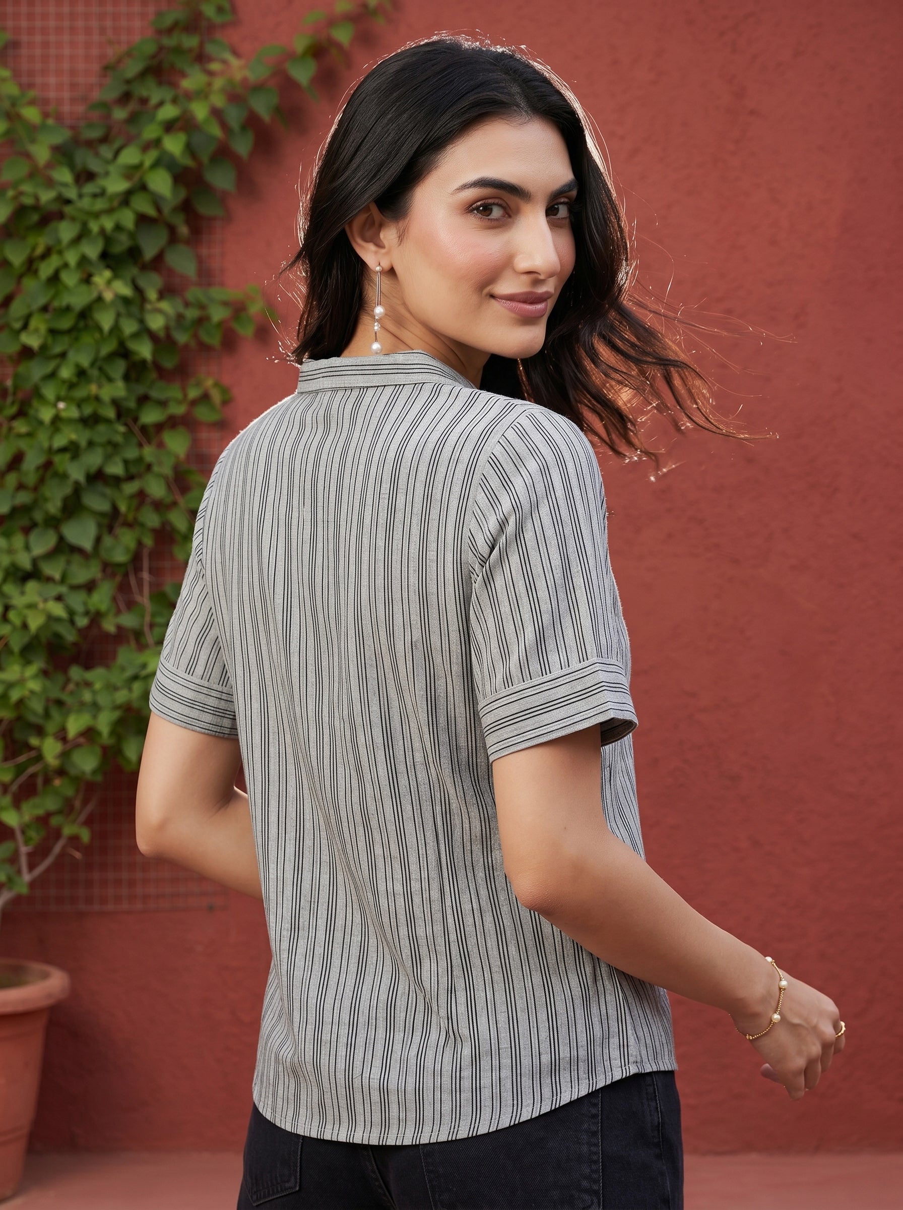 Grey Hazel Top