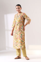 Basanti Peacock Suit Set