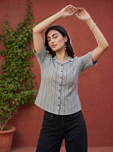 Grey Hazel Top