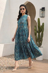 Teal Myra Dress