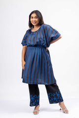 MoonFall Black and Blue Printed Co-ord Set