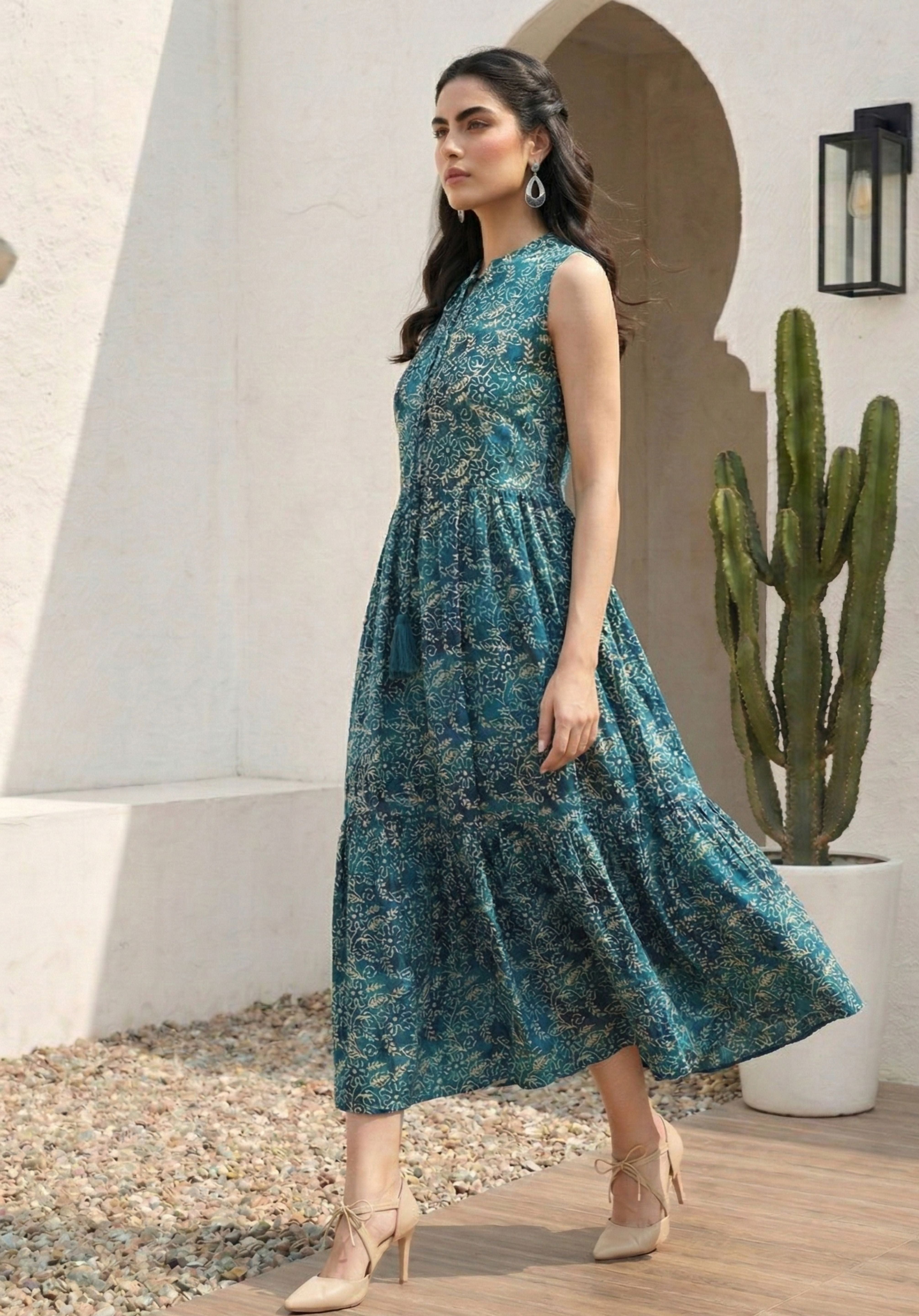 Teal Myra Dress