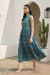 Teal Myra Dress