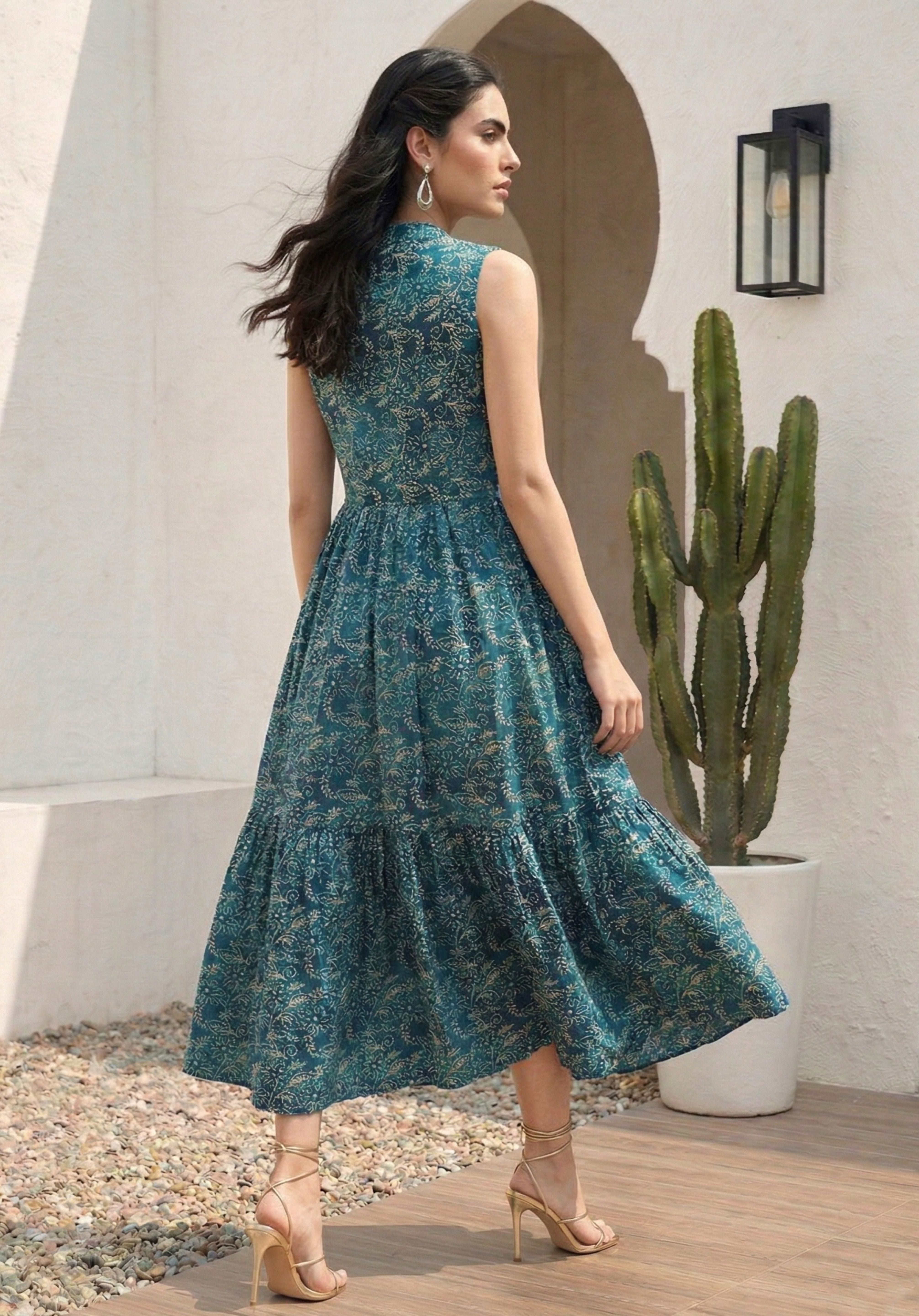 Teal Myra Dress